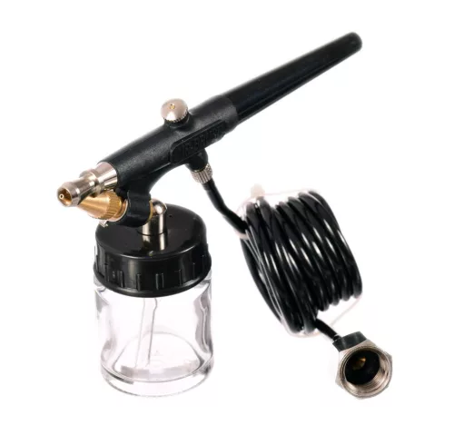 Aerograf Profesional TC Technic ABR-01 cu 2 Rezervoare, Furtun și Duza de 0,8 mm