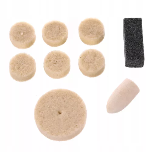 Set de Capete de Șlefuire și Polizare pentru Burghie și Șlefuitoare Pneumatice cu Prindere de 3 mm (105 piese) - TC Technic JC1903