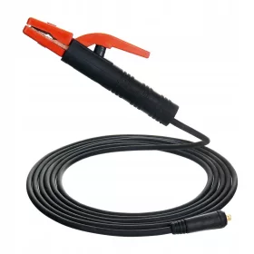   Cablu de Sudură pentru Electrozi 200A, 5 Metri, Conectori 10-25 mm², Ø 9 mm, 25mm² de la TC Technic