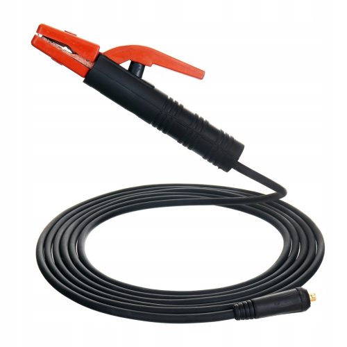 Cablu de Sudură pentru Electrozi 200A, 5 Metri, Conectori 10-25 mm², Ø 9 mm, 25mm² de la TC Technic