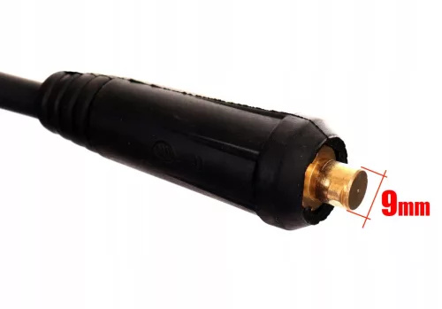 Cablu de Sudură pentru Electrozi 200A, 5 Metri, Conectori 10-25 mm², Ø 9 mm, 25mm² de la TC Technic