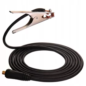   Cablu de Sudură Profesional 200A, 5m, Conector Dreapta/Stânga 25 10-25, Tensiune 9mm, 25mm²