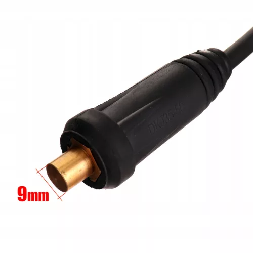 Cablu de Sudură Profesional 200A, 5m, Conector Dreapta/Stânga 25 10-25, Tensiune 9mm, 25mm²
