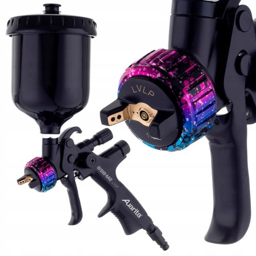 Pistol de vopsit LVLP AUARITA NEGRU 898-M2 MAGIC cu duză de 1,8mm