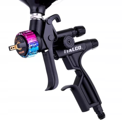 Pistol de Vopsit Profesional Volum Mare Presiune Mică ITALCO GLOSS M1, Duza 1.3 mm, Capacitate 600 ml