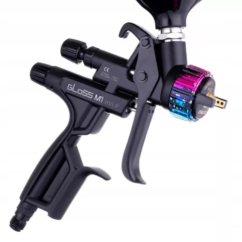 Pistol de Vopsit Profesional Volum Mare Presiune Mică ITALCO GLOSS M1, Duza 1.3 mm, Capacitate 600 ml