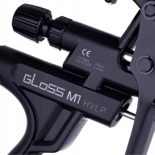 Pistol de Vopsit Profesional Volum Mare Presiune Mică ITALCO GLOSS M1, Duza 1.3 mm, Capacitate 600 ml