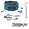 Set Aerograf cu Duze 0,2 mm, 0,3 mm, 0,5 mm și Furtun de 1,8 m