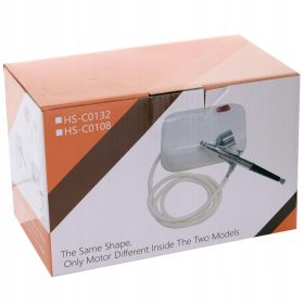   Set Modelare Aerograf cu Compresor și Aerograf 0.3mm, Compatibil cu Duze 0.2-0.5mm