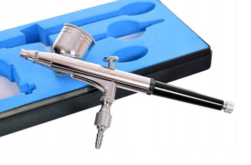 Airbrush Profesional FENGDA BD-132, Duza 0,5 mm, Rezervor Lateral Rotativ 7 cm³
