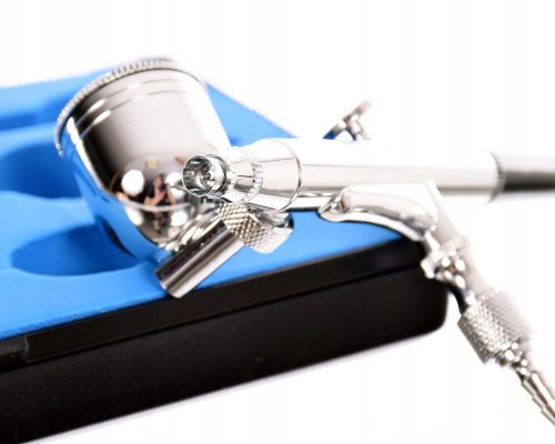 Airbrush Profesional FENGDA BD-132, Duza 0,5 mm, Rezervor Lateral Rotativ 7 cm³