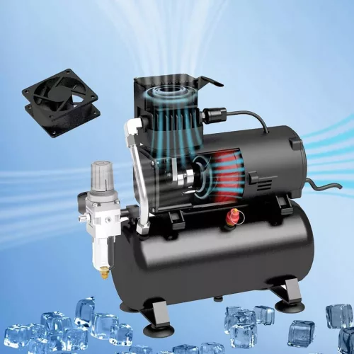 Compresor Profesional pentru Pistol de Vopsit cu Aer Fengda AG-426 cu Două Ventilatoare