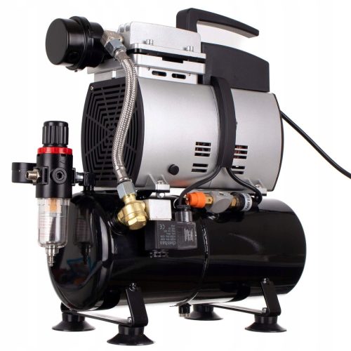 Compresor Profesional de Modelare cu Piston Fără Ulei, Rezervor de 4 Litri, Capacitate 44 Litri pe Minut - TC Technic AS600