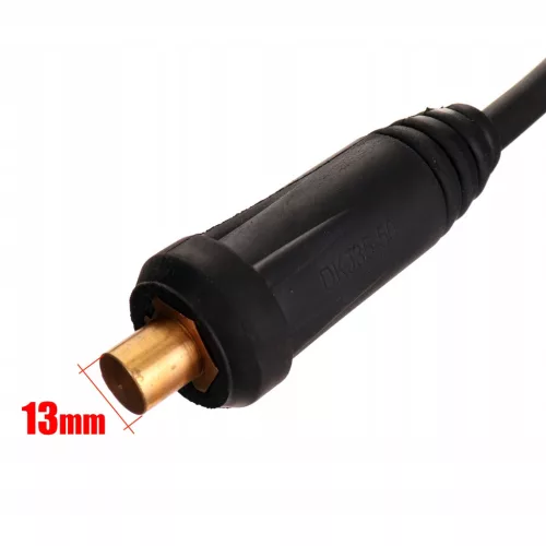 Cablu de Sudură Profesional 200A, 7m, H01N2-ZD, Conector 25-50, Secțiune 25mm²