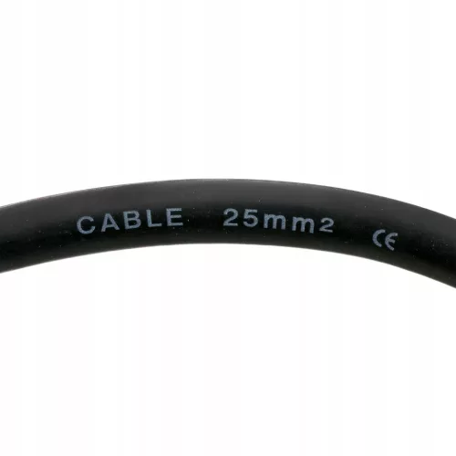 Cablu de Sudură Profesional 200A, 7m, H01N2-ZD, Conector 25-50, Secțiune 25mm²