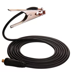   Cablu de Împământare 200A, 5 Metri, 25 mm² pentru Aparate de Sudură MIG/MAG și TIG/MMA TC Technic H01N2-ZD