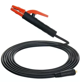   Cablu de Sudură pentru Electrod 200A, 5m, LW/LP 10-25, Pin 9mm, 25mm² TC Technic