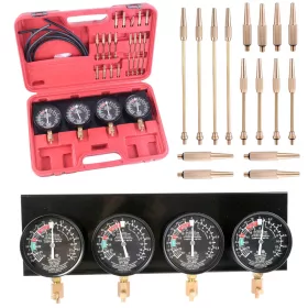   Set de Manometre pentru Sincronizarea Carburatoarelor în Valiză de Plastic TC Technic JC9210