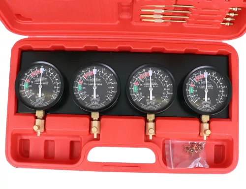 Set de Manometre pentru Sincronizarea Carburatoarelor în Valiză de Plastic TC Technic JC9210