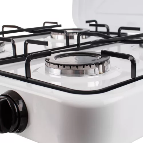 Plită pe gaz portabilă cu 4 arzătoare, 8,8 kW – aprindere piezo
