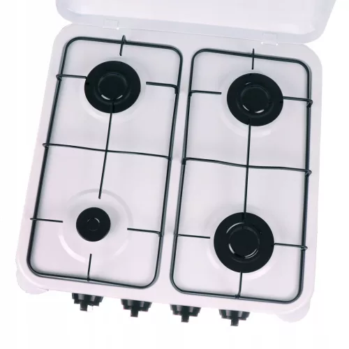 Plită pe gaz portabilă cu 4 arzătoare, 7,7 kW – aprindere piezo