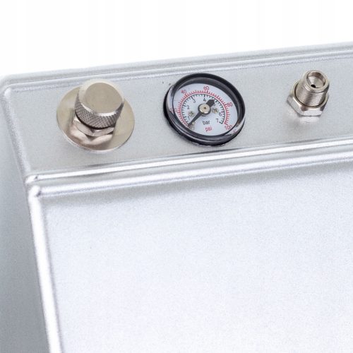 Set Aerograf cu Compresor Auto Stop-Start, Regulator și Manometru, Furtun Inclus, Duză HS-30 0,3mm