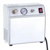 Set Aerograf cu Compresor Auto Stop-Start, Regulator și Manometru, Furtun Inclus, Duză HS-30 0,3mm