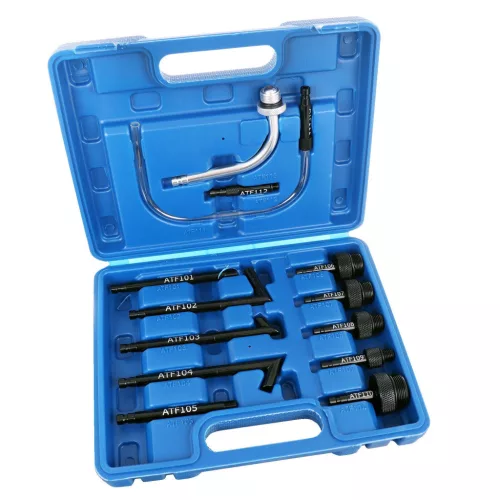 Set pentru Schimb Ulei cu Adaptoare Metalice pentru Transmisii Automate, în Geantă de Plastic (13 piese) TC Technic LT-QX10326