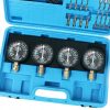 Set de Măsurare a Vidului pentru Sincronizarea Carburatorului TC Technic LT-A1770, cu 4 ceasuri de măsurare și accesorii complete