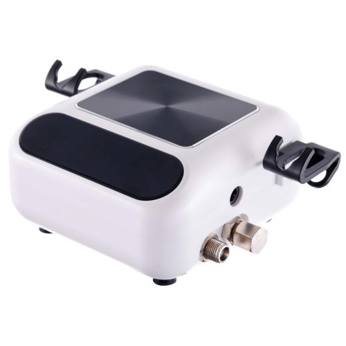 Set Aerograf Profesional TC Technic WHS-A10K ALB cu Compresor, Două Pistoale de Vopsit și Furtunuri - Oprire Automată și Reglare Digitală