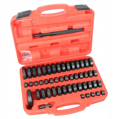 Set Presă Extractor Bucșe cu Adaptoare, în Geantă de Plastic, 18-74mm, 52 piese - TC Technic LT-K73