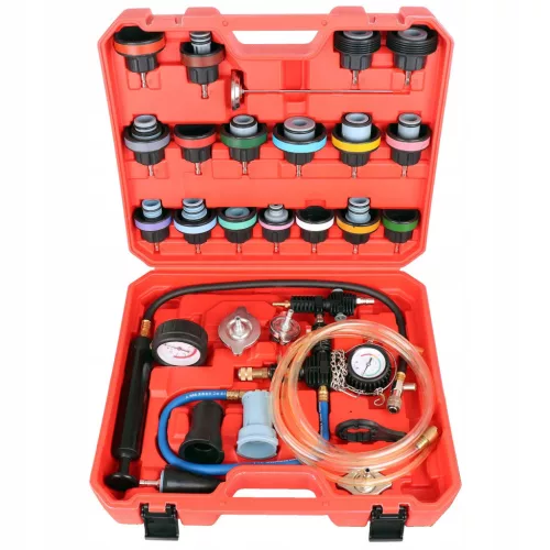 Set Profesional de Măsurare a Etanșeității Sistemelor de Răcire (28 Piese) TC Technic
