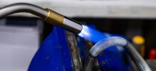 Arzător Profesional pentru Aprindere și Lipire cu Gaz Mapp/Propán, 1900°C, cu Aprindere Piezo, TC Technic 012CGA (fără cartuș de gaz)