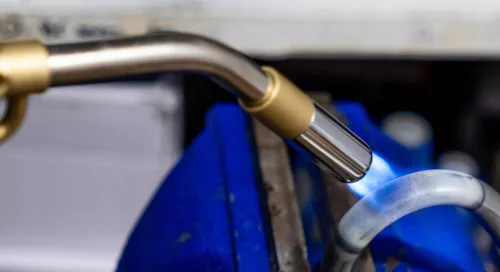 Arzător MAPP pentru Gaz Propan și Propilenă cu Aprindere Piezo și Duza Turbo pentru Lipire la 2800°C - TC Technic 022CGA