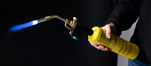 Arzător Gaz MAPP cu Aprindere Piezo pentru Lipire, 3 Duze, 2800°C, TC Technic 022CGA-SET
