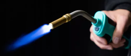 Arzător Profesional Mapp pentru Gaze Propan-Propylen cu Duza Turbo-Învârte și Furtun de Extensie, Aprindere Piezo TC Technic 110CGA