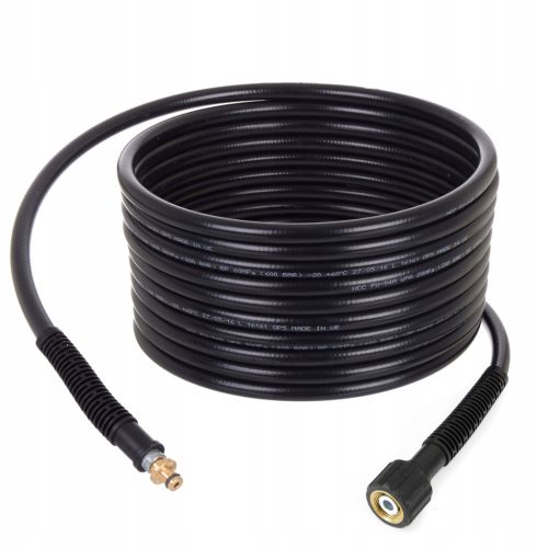 Furtun de Înaltă Presiune Basic 10 Metri cu Împletitură din Nailon, Conector Filetat M22x1,5 – Conector Tip Vechi cu Siguranță pentru Seria Karcher K