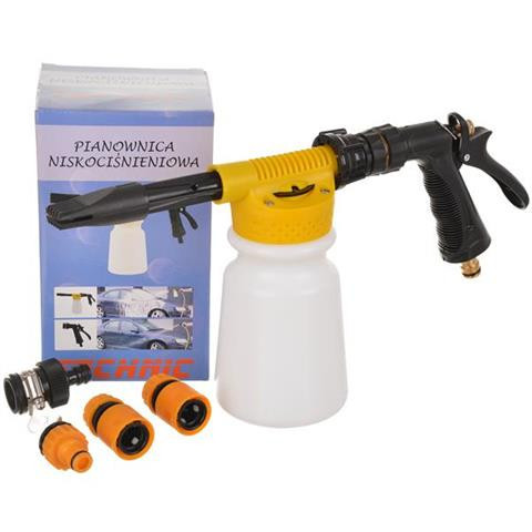Furtun de Grădină cu Duza de Spumare Tehnic AL-01 - Set Pistol și Duza de Spumare cu Presiune Redusă