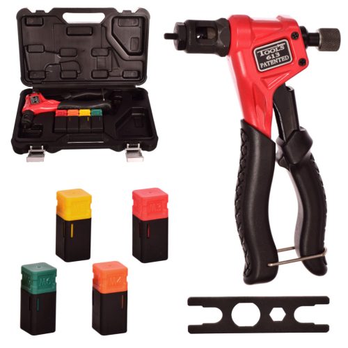 Profesională Unealtă Manuală de Nituire pentru Piulițe de Tip Orb, 200 mm, Compatibilă cu M3 M4 M5 M6, TC Technic BT-613-BMC