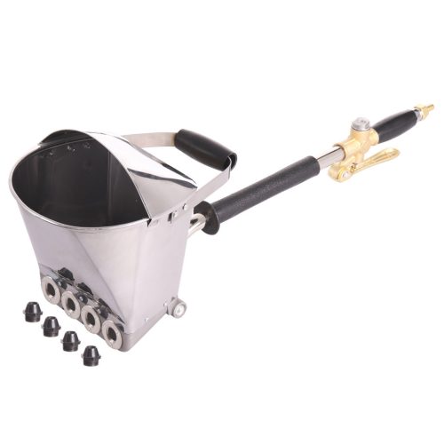 Pompa Pneumatică pentru Aplicarea Tencuielii pe Pereți și Tavane cu 8 Duze Metalice și Capac