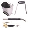 Pompa Pneumatică pentru Aplicarea Tencuielii pe Pereți și Tavane cu 8 Duze Metalice și Capac