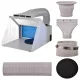Cabină de Pictură Portabilă cu Iluminare și Ventilație Reglabilă HS-E420DCLBK