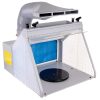 Cabină Portabilă de Pictură cu 4 Suporturi pentru Aerograf, Iluminare LED și Sistem de Ventilație