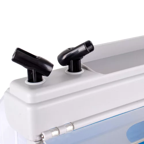 Cabină Portabilă de Pictură cu 4 Suporturi pentru Aerograf, Iluminare LED și Sistem de Ventilație