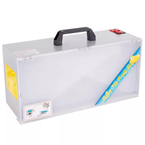 Cabină Portabilă de Pictură cu 4 Suporturi pentru Aerograf, Iluminare LED și Sistem de Ventilație