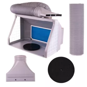   Cabină de Pictură Portabilă cu 3 LED-uri COB și Ventilație HS-E550LK