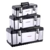 Set de 3 cutii de scule din oțel inoxidabil și ABS TC Technic JF-302HABCN