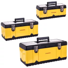   Set de cutii de unelte - 3 bucăți, structura durabilă, utilizare versatilă, mâner ergonomic