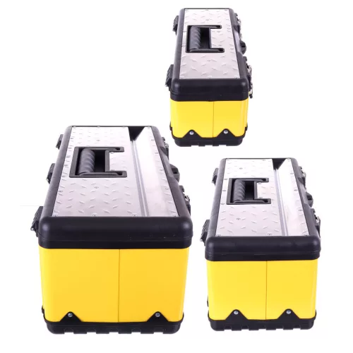 Set de cutii de unelte - 3 bucăți, structura durabilă, utilizare versatilă, mâner ergonomic