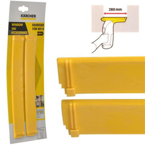 Set 2 Benzi Colectoare din Silicon pentru Apă KARCHER WV6, 280 mm, Cod Catalog 2.633-514.0